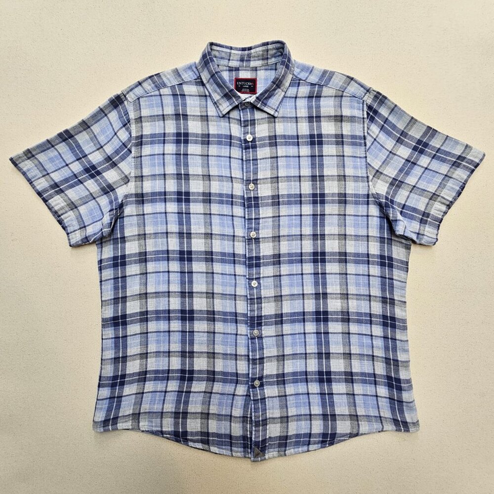 UNTUCKit Short Sleeve Button Down L - Picture 2 of 5